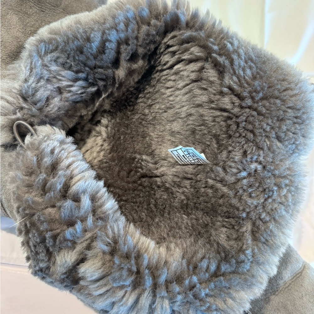 UGG Gray Button Shearling Lined Boots - image 10